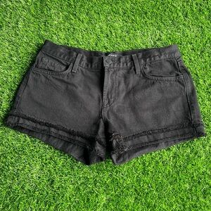 J BRAND Sachi Mid Rise Black Shorts size 26